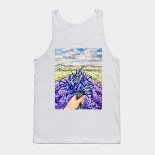 Lavender field Tank Top